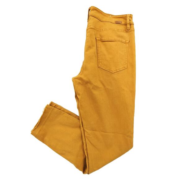 Massimo Dutti Women's Jeans Skinny fit Mid Rise Color Yellow - Picture 11 of 11